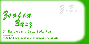 zsofia basz business card